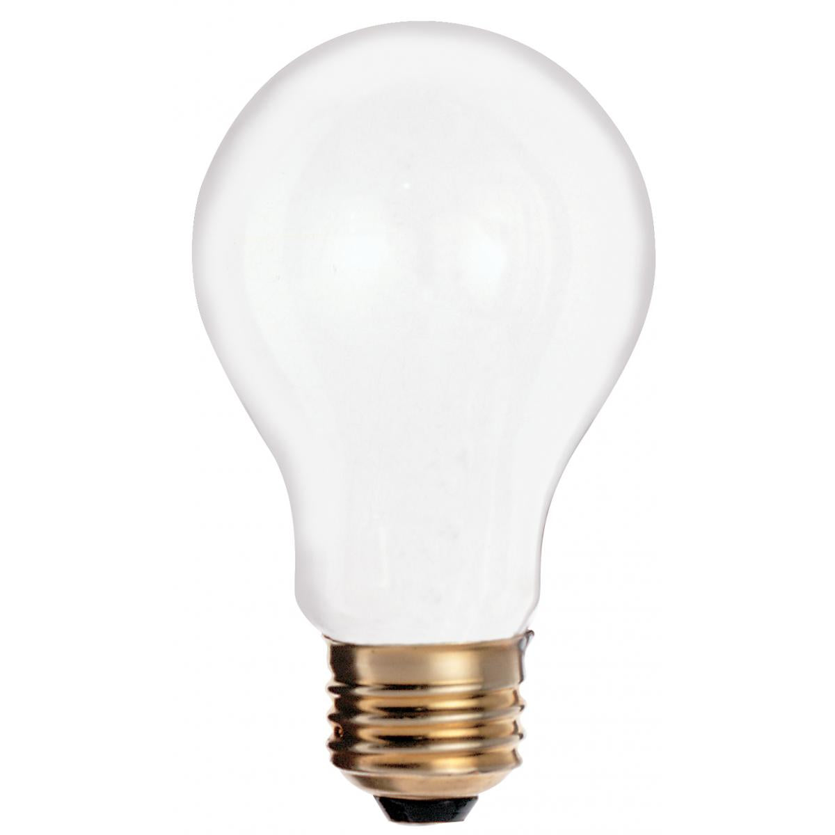 image of 25 Watt A19 Incandescent - Frost - 2500 Average rated hours - 180 Lumens - Medium base - 130 Volt - 2/Pack