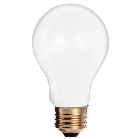 25 Watt A19 Incandescent - Frost - 2500 Average rated hours - 180 Lumens - Medium base - 130 Volt - 2/Pack