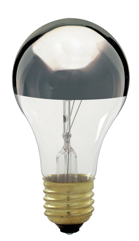 image of 100 Watt A19 Incandescent - Silver Crown - 1500 Average rated hours - 960 Lumens - Medium base - 130 Volt