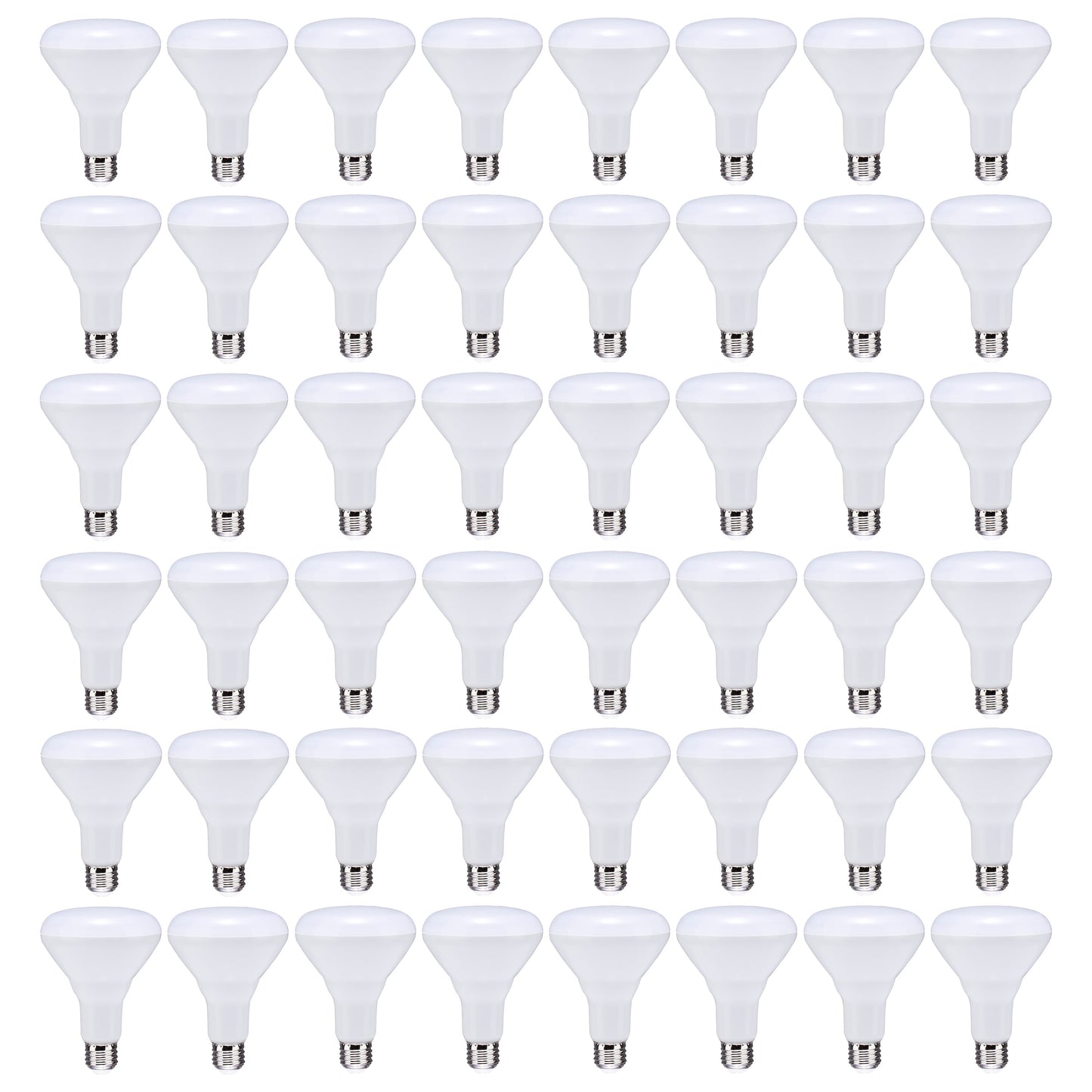 image of 8.5 Watt - BR30 LED - 2700K - 80 CRI - Medium Base - 120 Volts - Dimmable - 48-pack