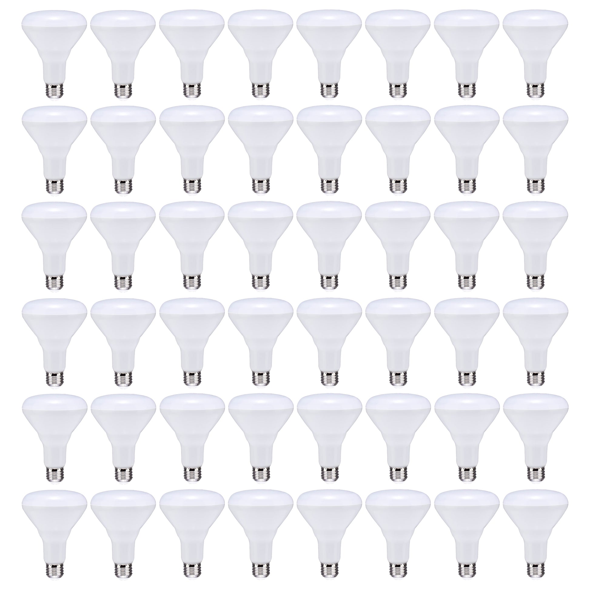 image of 8.5 Watt - BR30 LED - 2700K - 80 CRI - Medium Base - 120 Volts - Dimmable - 48-pack