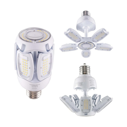 40 Watt LED HID Replacement - 5000K - Mogul extended base - Adjustable Beam Angle - Type B Ballast Bypass -100-277 Volt