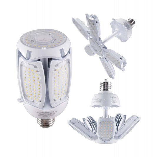 60 Watt LED HID Replacement - 5000K - Mogul extended base - Adjustable Beam Angle - Type B Ballast Bypass -100-277 Volt