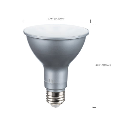 image of 15 Watt PAR30LN High Lumen LED - Long Neck - 27K/30K/35K/40K/50K CCT Selectable - Medium Base - 120-277 Volt