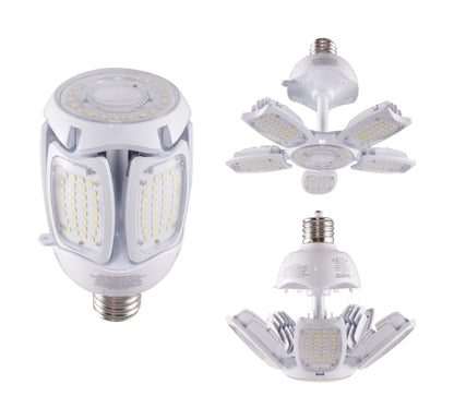 image of 75 Watt LED HID Replacement - 5000K - Mogul Extended base - Adjustable Beam Angle - Type B Ballast Bypass -100-277 Volt