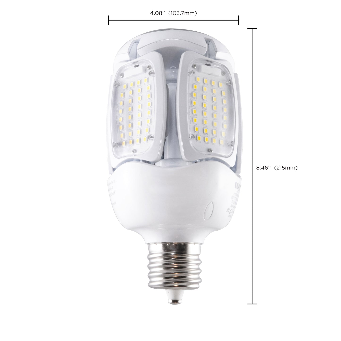 image of 75 Watt LED HID Replacement - 5000K - Mogul Extended base - Adjustable Beam Angle - Type B Ballast Bypass -100-277 Volt