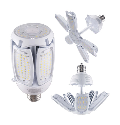 image of 60 Watt LED HID Replacement - 2700K - Mogul extended base - Adjustable Beam Angle - Type B Ballast Bypass -100-277 Volt