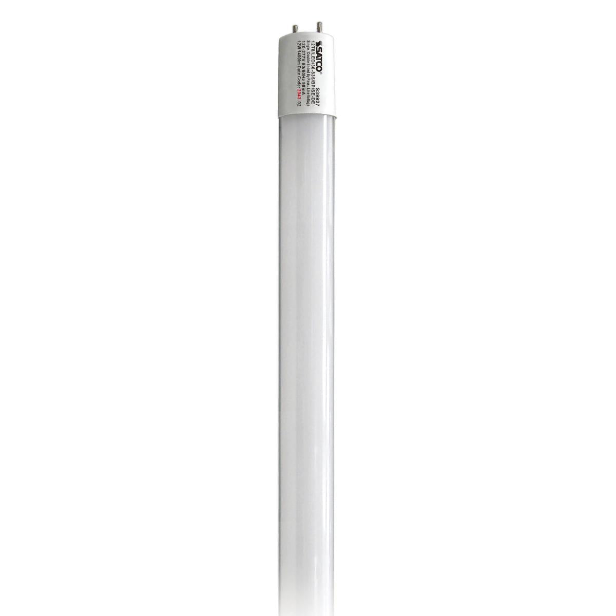 12 Watt T8 LED - 3Ft - Medium Bi Pin base - 50000 Average rated hours - 1400 Lumens - Type B - Ballast Bypass - Single or Double Ended Wiring
