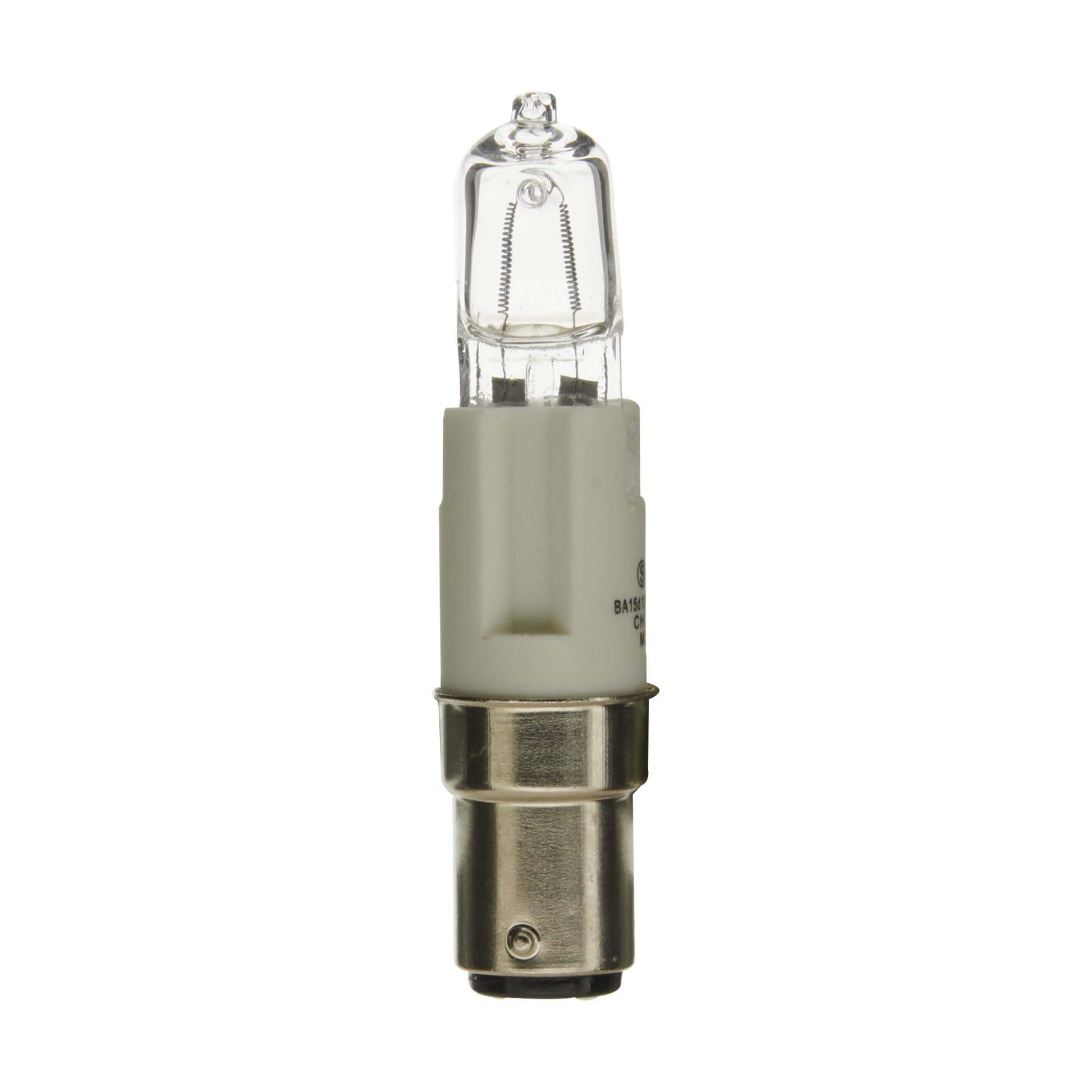 image of 100 Watt - Halogen - T4 Long - Clear - 2000 Average rated hours - 1600 Lumens - DC Bay base - 120 Volt
