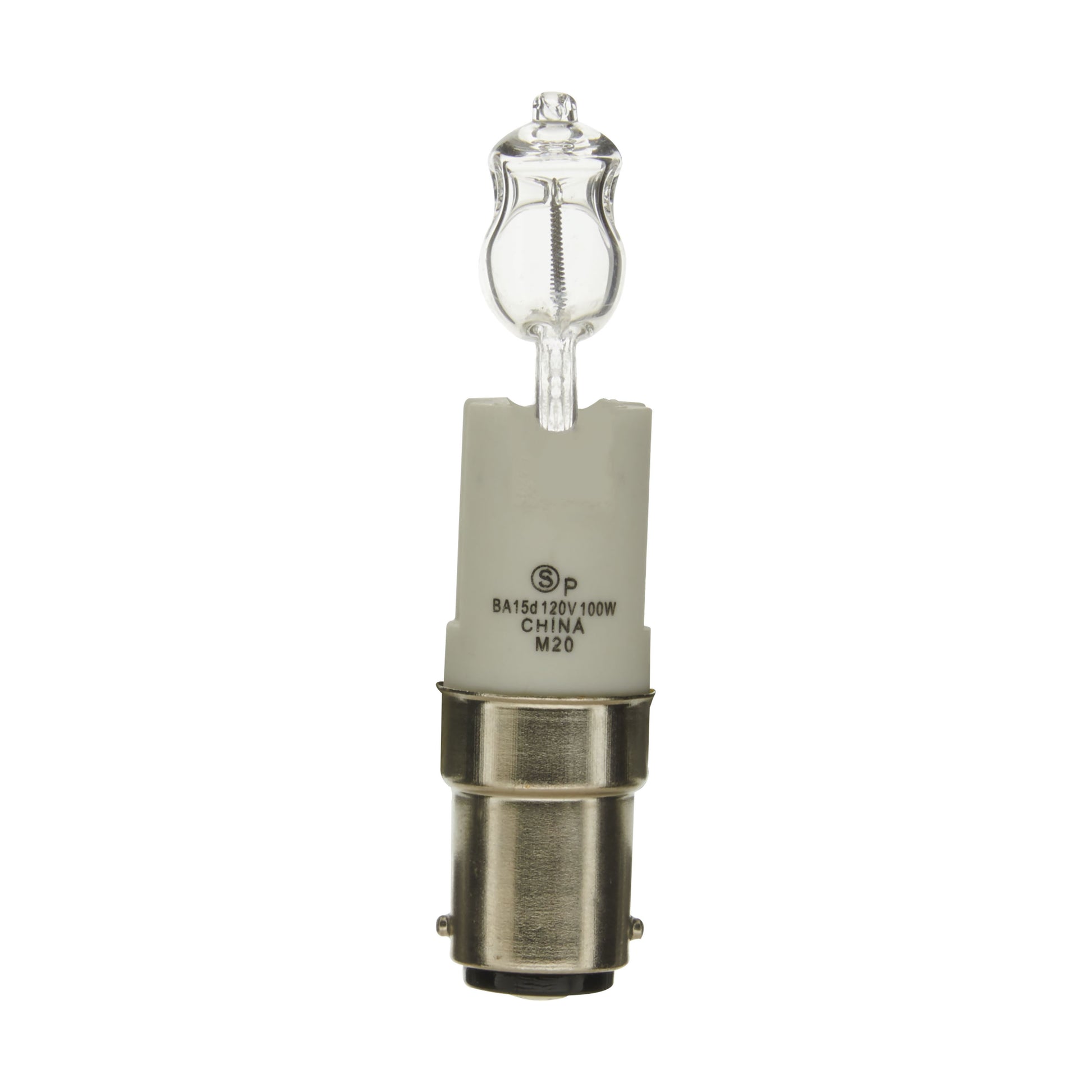 image of 100 Watt - Halogen - T4 Long - Clear - 2000 Average rated hours - 1600 Lumens - DC Bay base - 120 Volt