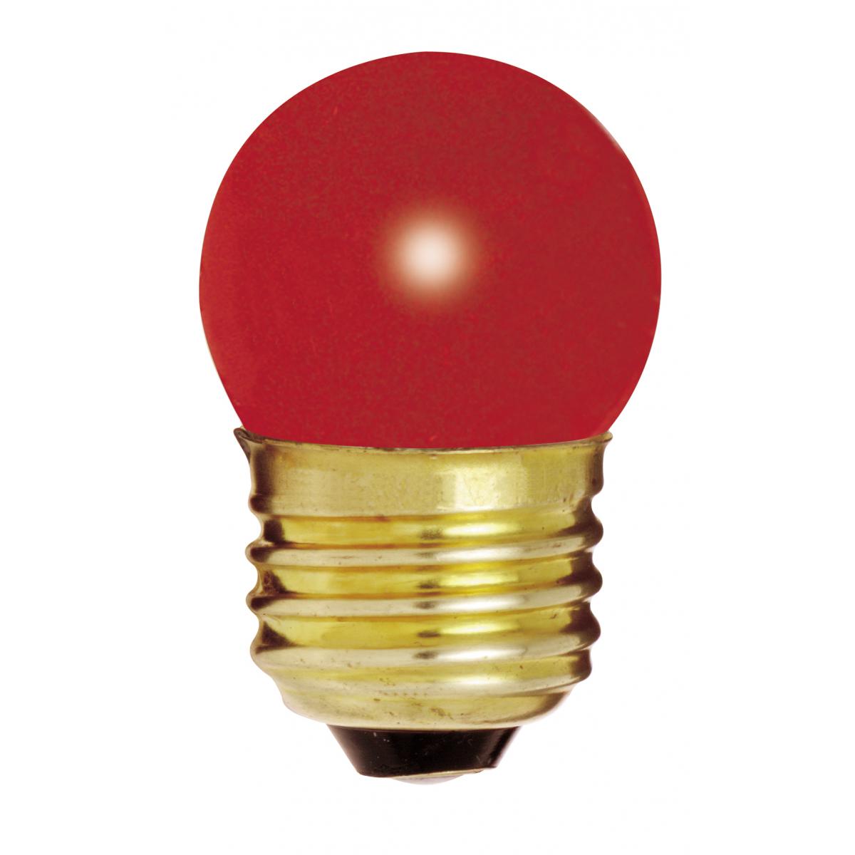7.5 Watt S11 Incandescent - Ceramic  - 2500 Average rated hours - Medium base - 120 Volt - Carded