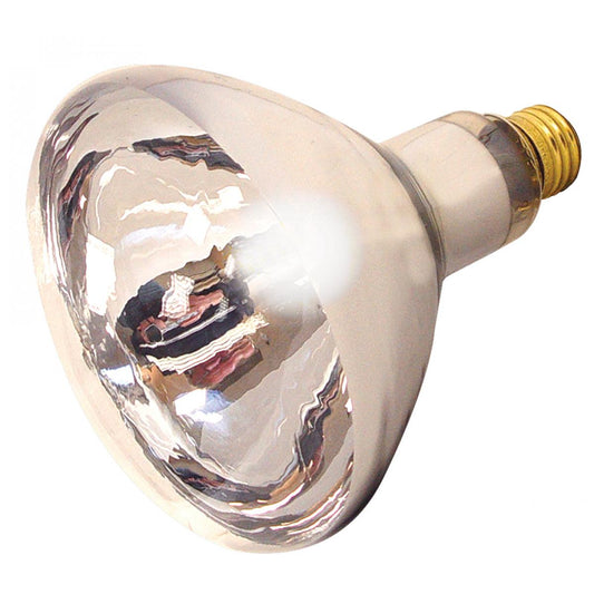 125 Watt R40 Incandescent - Clear Heat - 6000 Average rated hours - Medium base - 120 Volt