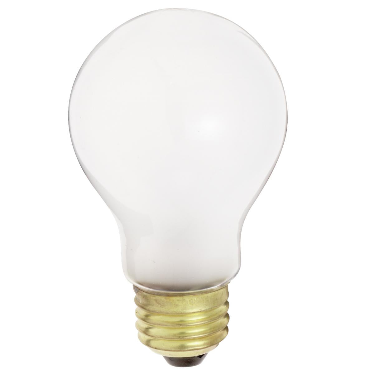 image of 25 Watt A19 Incandescent - Frost - 1500 Average rated hours - 250 Lumens - Medium base - 34 Volt