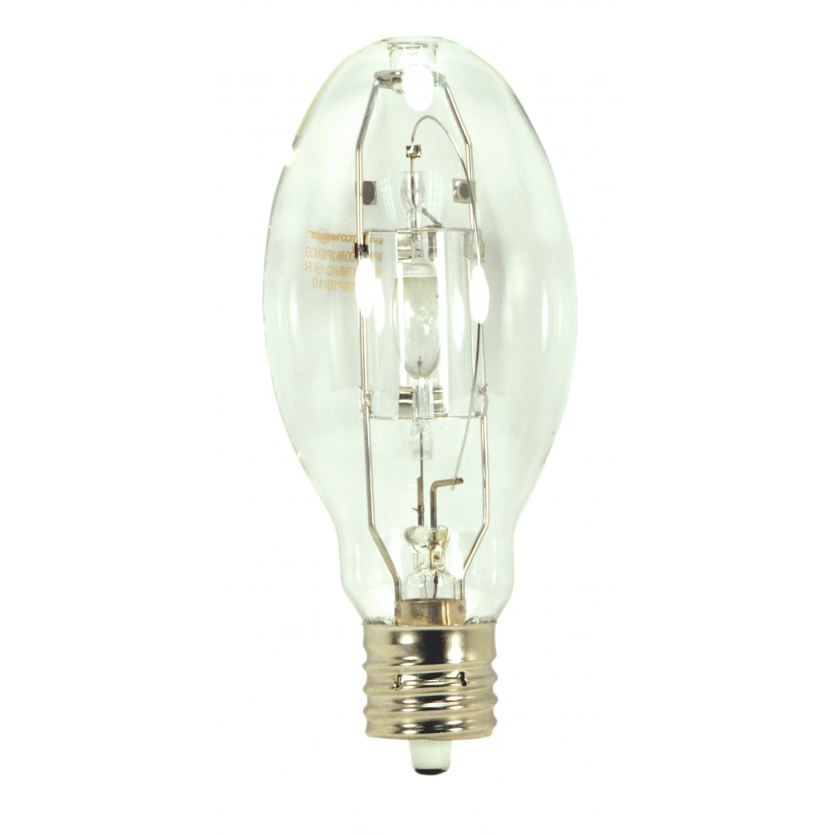 image of 250 Watt - Metal Halide HID - Mogul extended base - ED28 - Clear - 65 CRI - 4200K