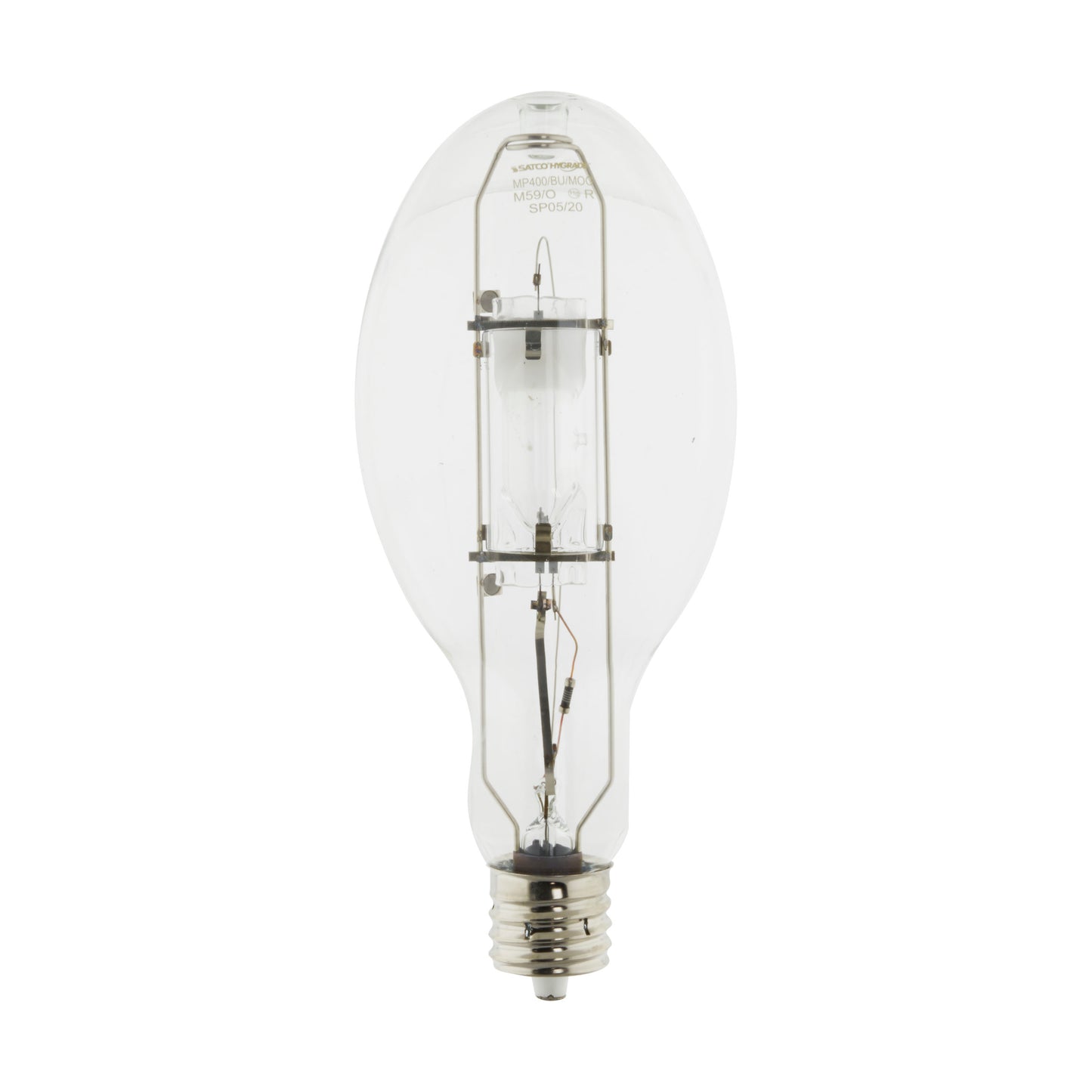 image of 400 Watt - Metal Halide HID - MP400 - Mogul base - ED37 - Clear - 65 CRI - 4200K