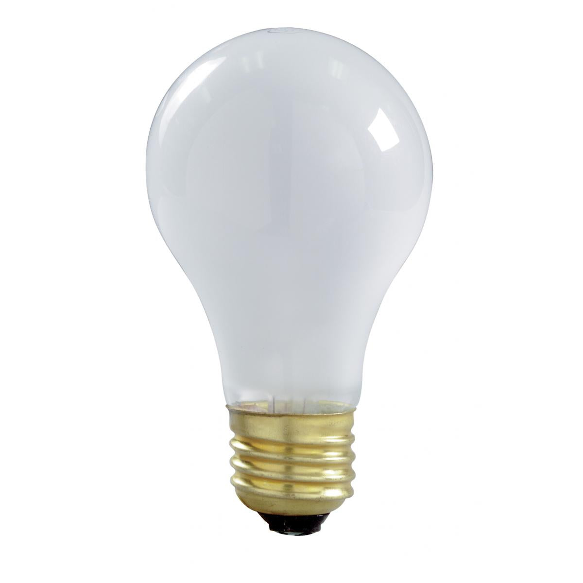 image of 100 Watt A19 Incandescent - Frost - 2000 Average rated hours - 1200 Lumens - Med Left Hand Thread LHT base - 120 Volt