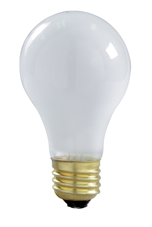 image of 100 Watt A19 Incandescent - Frost - 2000 Average rated hours - 1200 Lumens - Med Left Hand Thread LHT base - 120 Volt