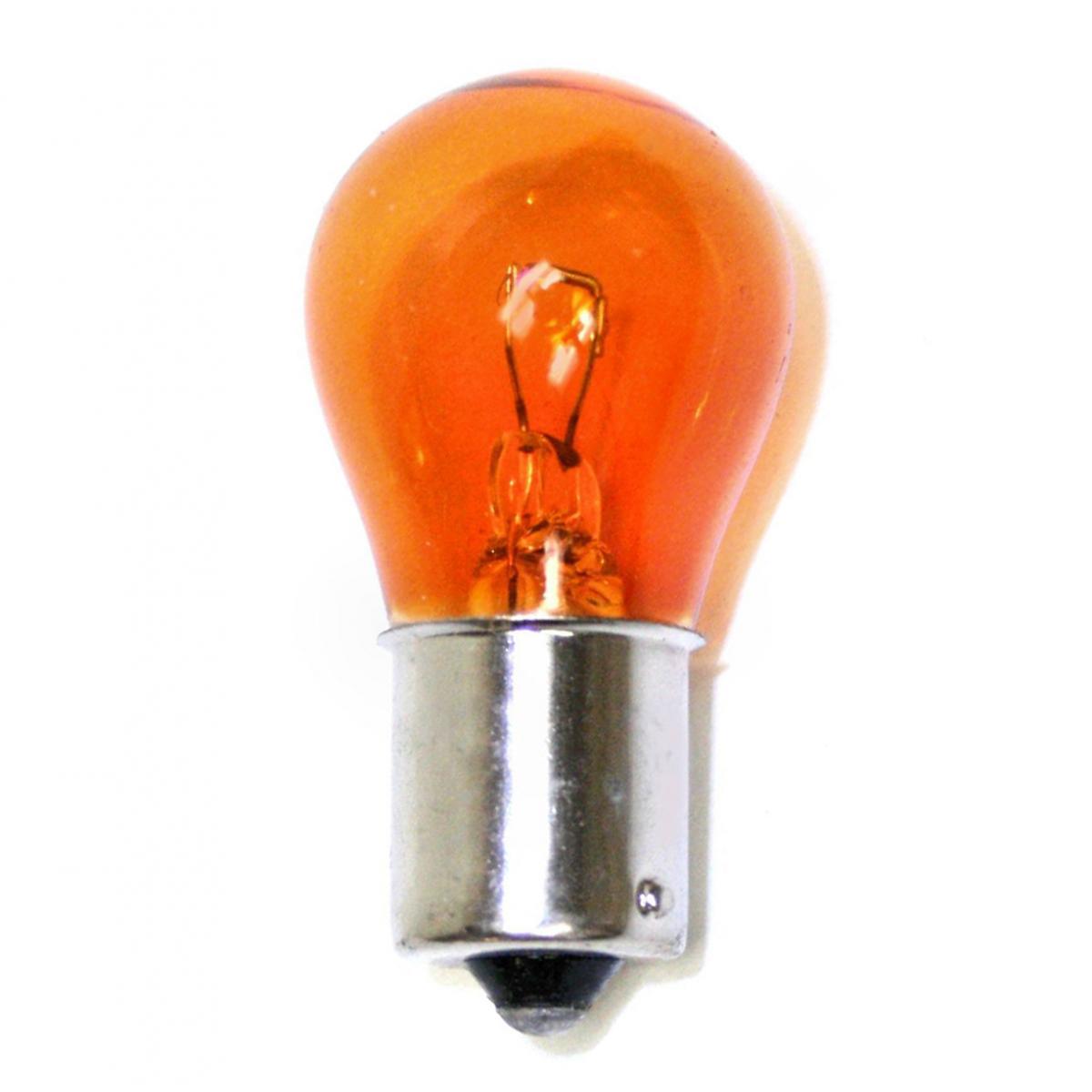 image of 26.88 Watt miniature - S8 - 1200 Average rated hours - Bayonet Single Contact Base - Amber - 12.8 Volt