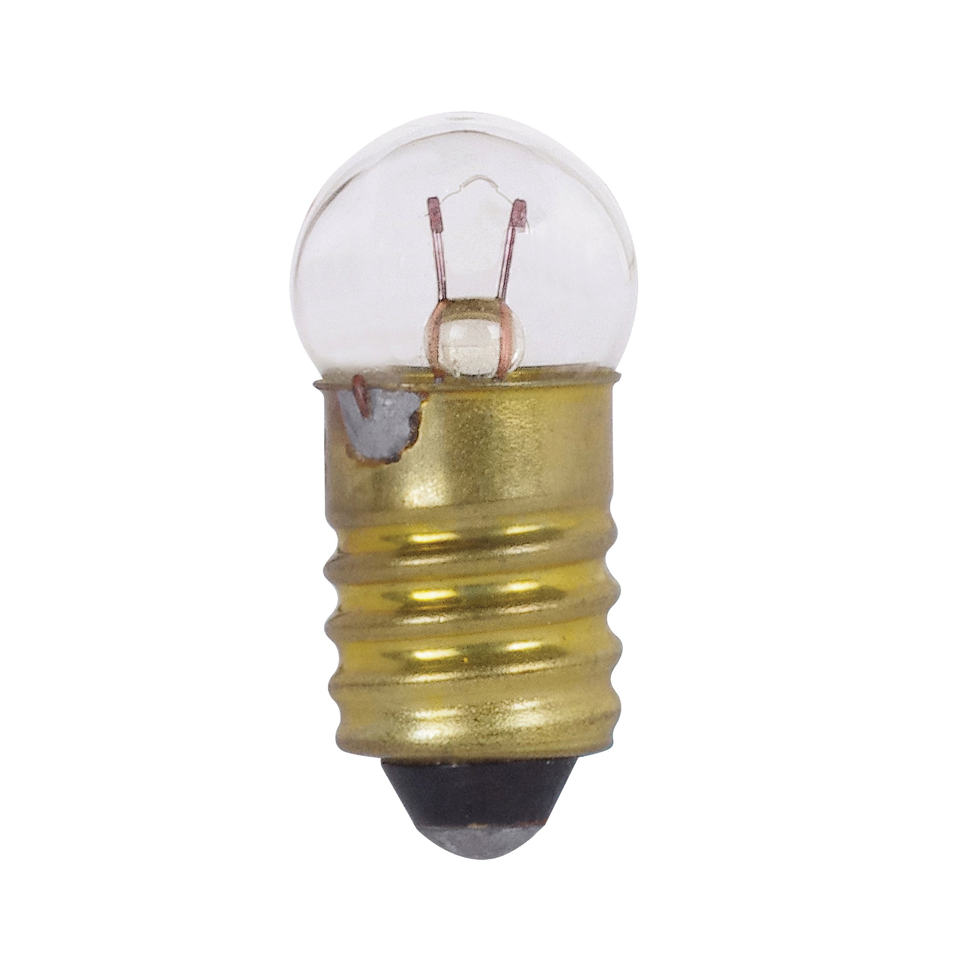 image of 0.63 Watt miniature - G3 1/2 - 10 Average rated hours - Miniature Screw base - 2.33 Volt