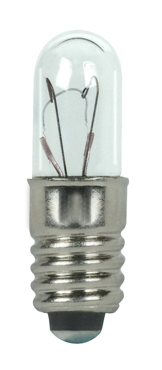 image of 1.26 Watt miniature - T1 3/4 - 50000 Average rated hours - Midget Screw base - 6.3 Volt
