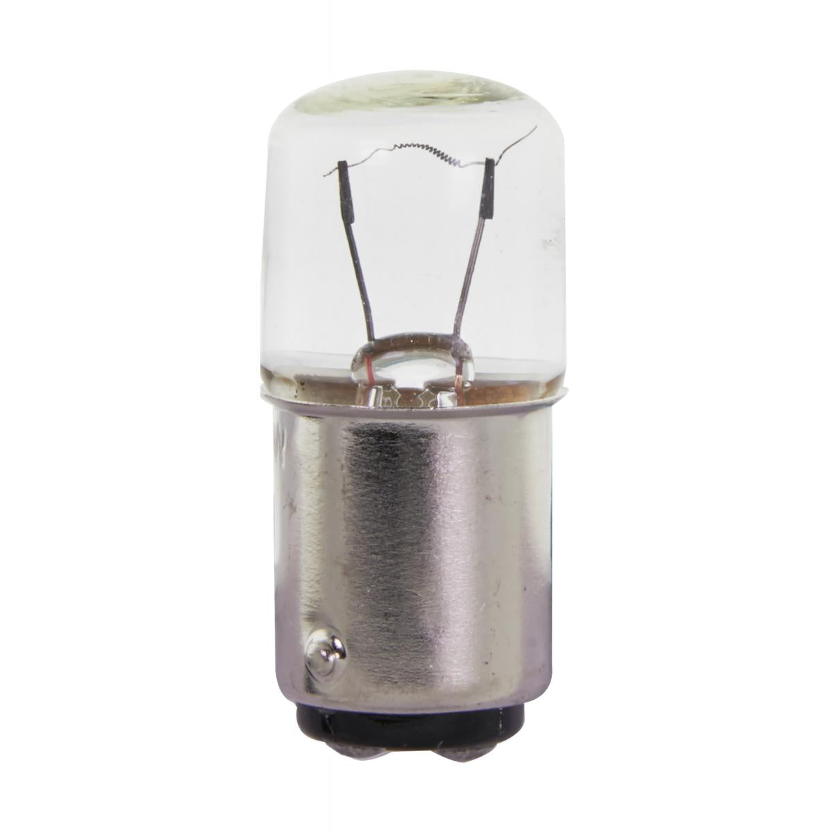 image of 5 Watt miniature - T5 - Clear - Double Contact Bayonet base - 24 Volt