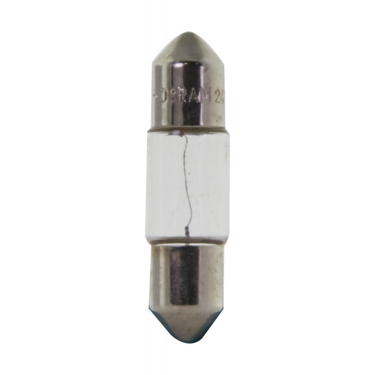 image of 3 Watt 6430 miniature - T2 3/4 - Clear - Festoon base SV7-8 - 24 Volt
