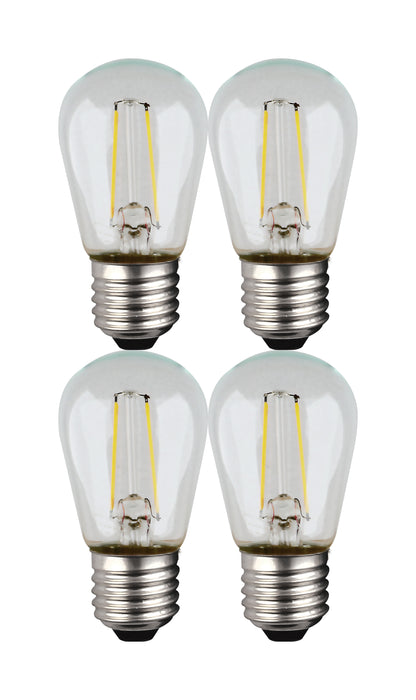 image of S14 LED String Light Replacement Bulb - 2700K - 120 Volt - Replacement 4-pack