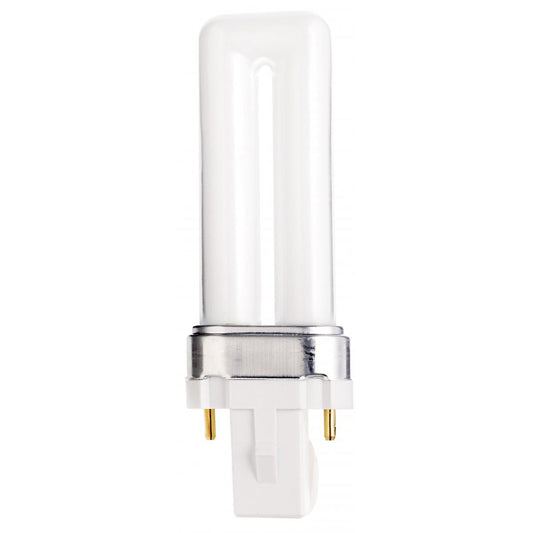 image of 5 Watt - pin-based Compact Fluorescent - 2700K - 82 CRI - G23 base