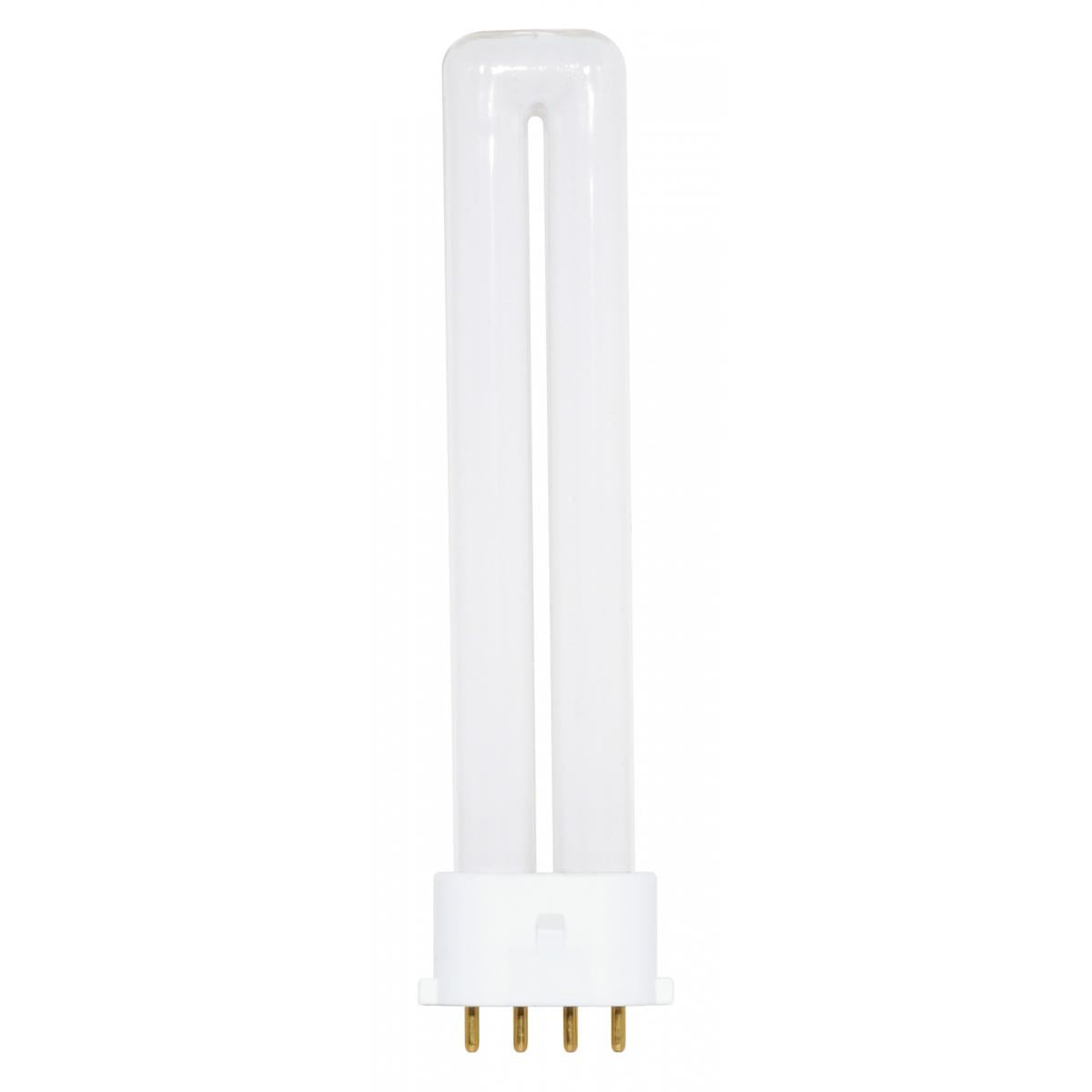 image of 9 Watt - pin-based Compact Fluorescent - 4100K - 82 CRI - 2G7 base