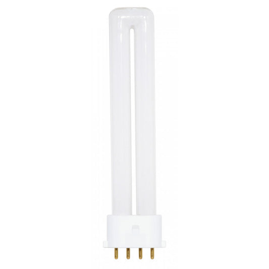 image of 9 Watt - pin-based Compact Fluorescent - 4100K - 82 CRI - 2G7 base
