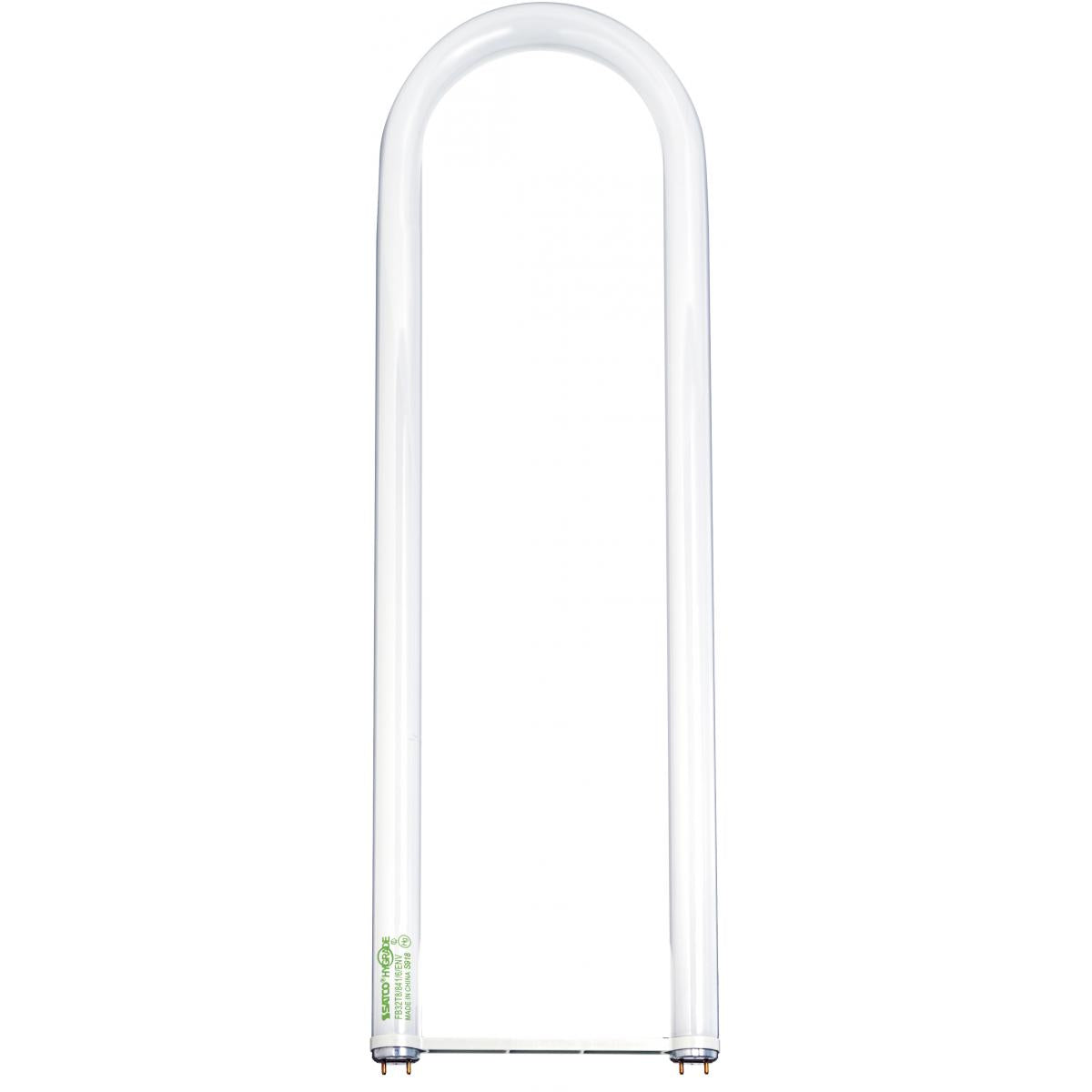 image of 32 Watt - T8 - U-Bend Fluorescent - 4100K Cool White - 82 CRI - Medium Bi Pin base - 6-Pk