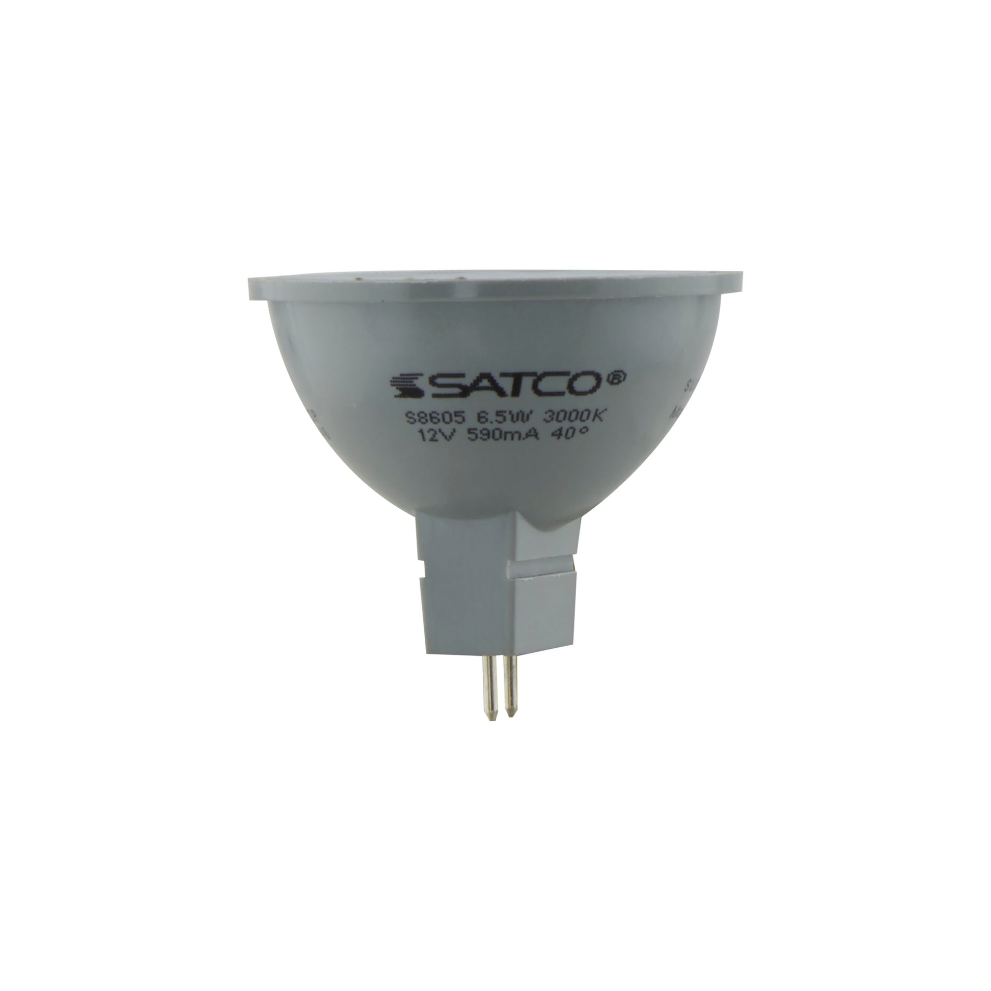 image of 6.5 Watt - LED MR16 - 3000K - 40 deg. Beam Angle - GU5.3 base - 12 Volt AC/DC - Carded