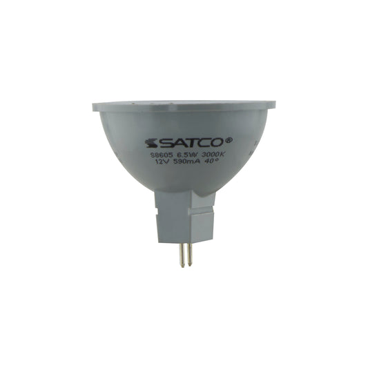 image of 6.5 Watt - LED MR16 - 3000K - 40 deg. Beam Angle - GU5.3 base - 12 Volt AC/DC - Carded