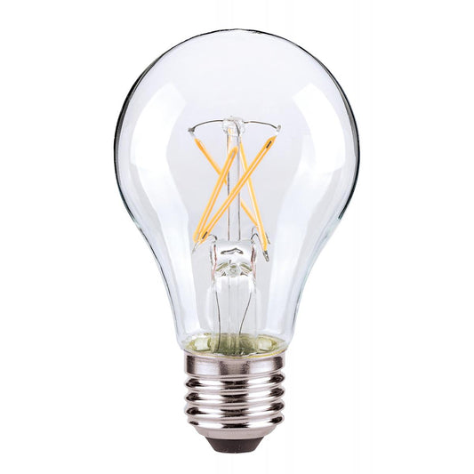 8 Watt A19 LED - Clear - Medium base - 2700K - 800 Lumens - 120 Volt - Carded