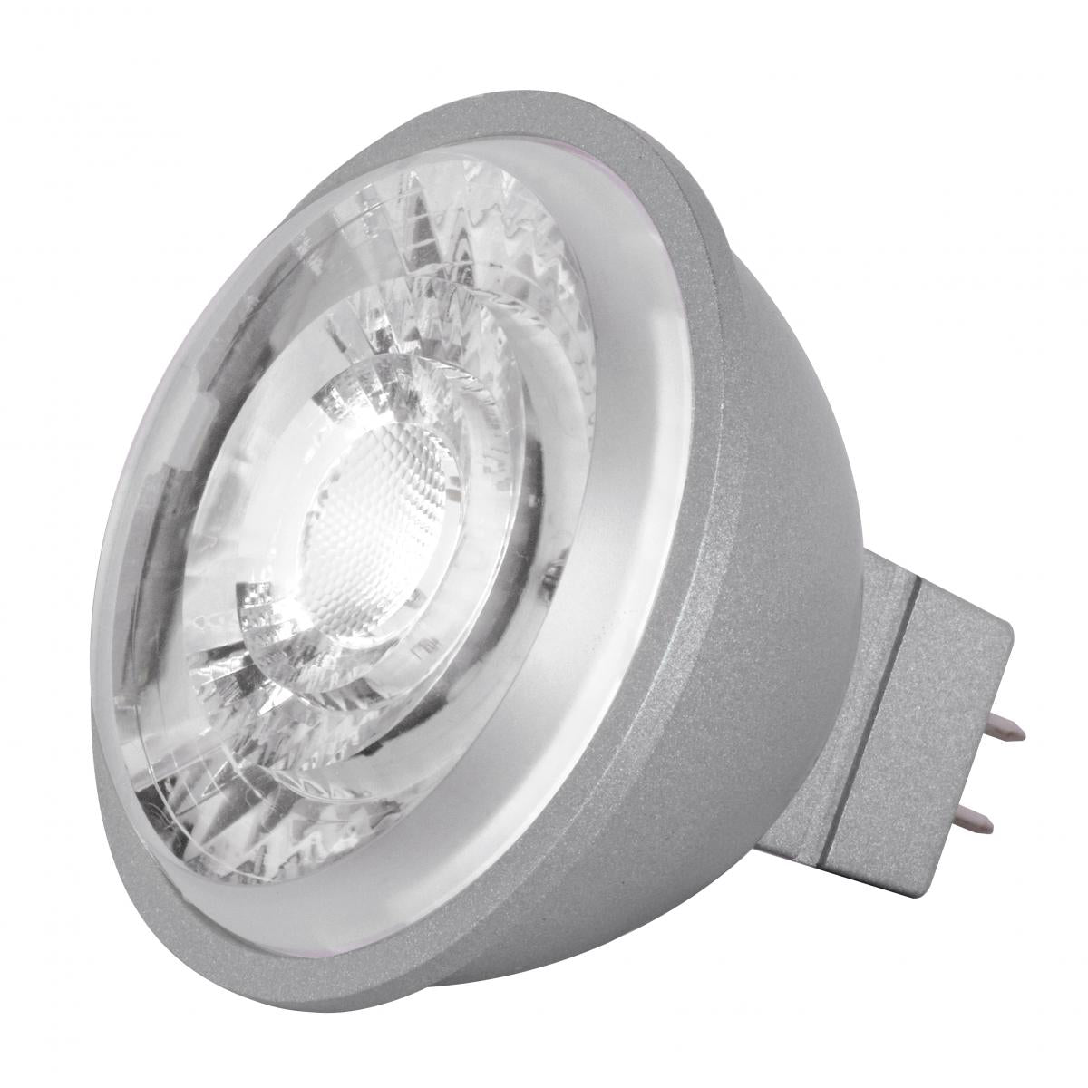 8W - LED MR16 - 15 deg. beam spread - GU5.3 base - 12 Volt AC/DC