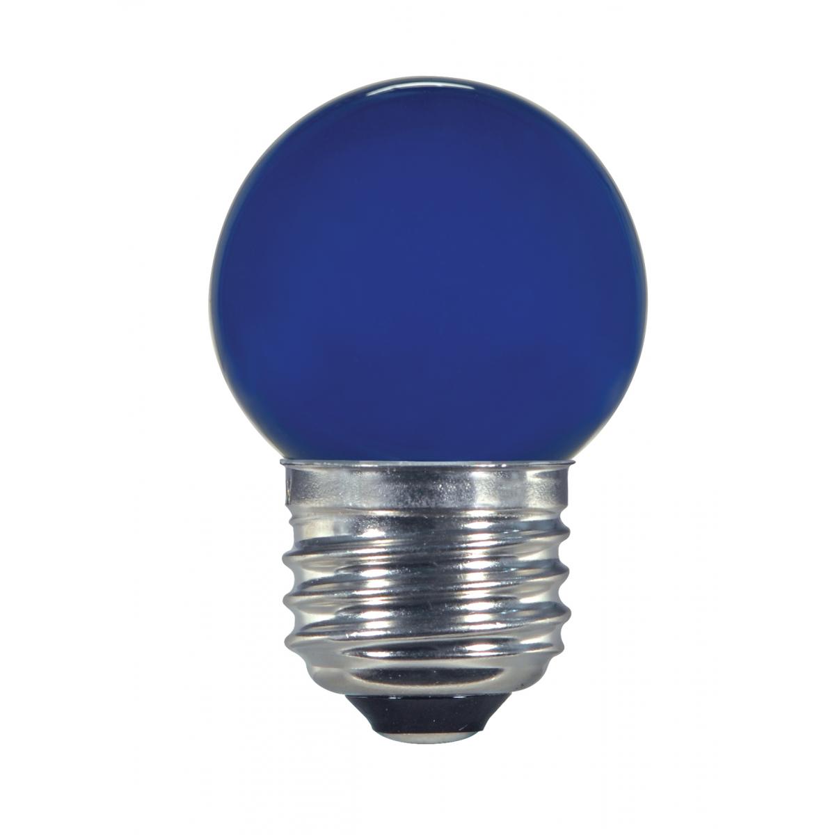 image of 1.2 Watt LED - S11 - Ceramic Blue - Medium base - 120 Volt - Carded