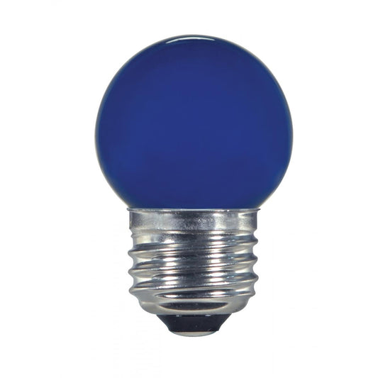 image of 1.2 Watt LED - S11 - Ceramic Blue - Medium base - 120 Volt - Carded