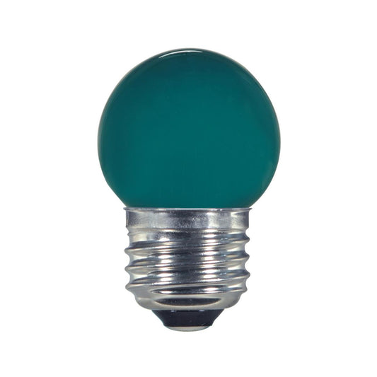1.2 Watt LED - S11 - Ceramic Green - Medium base - 120 Volt - Carded