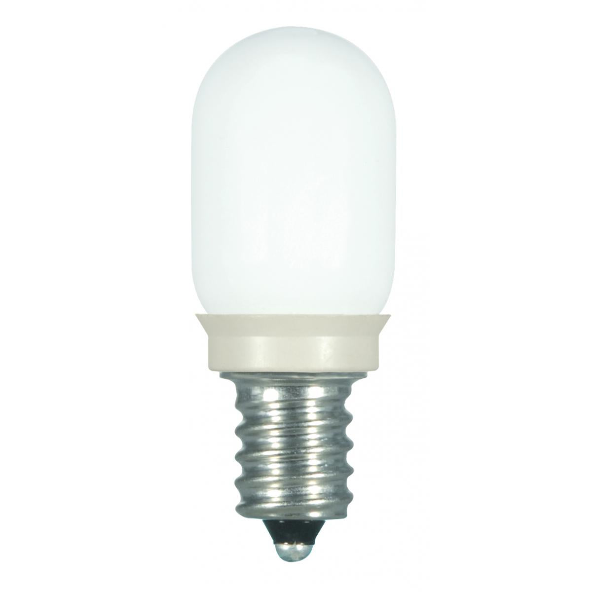 image of 0.8 Watt LED - T6 - Frost - 2700K - Candelabra base - 120 Volt - Carded