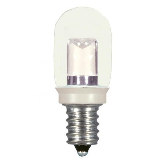 0.8 Watt LED - T6 - Clear - 2700K - Candelabra base - 120 Volt - Carded