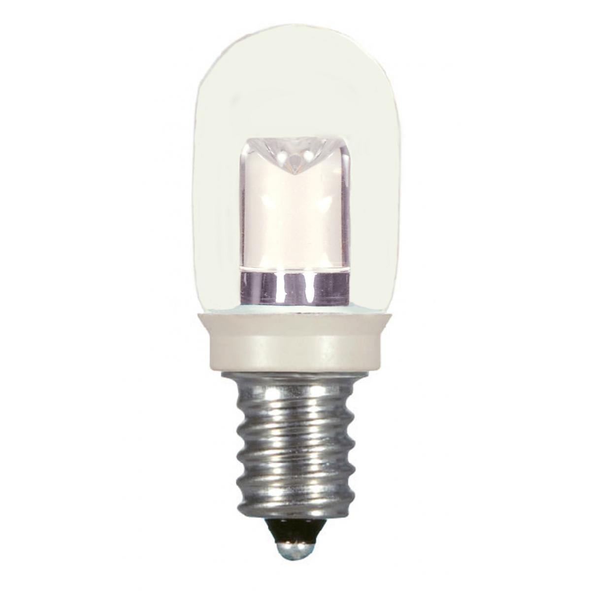 image of 0.8 Watt LED - T6 - Clear - 2700K - Candelabra base - 120 Volt - Carded