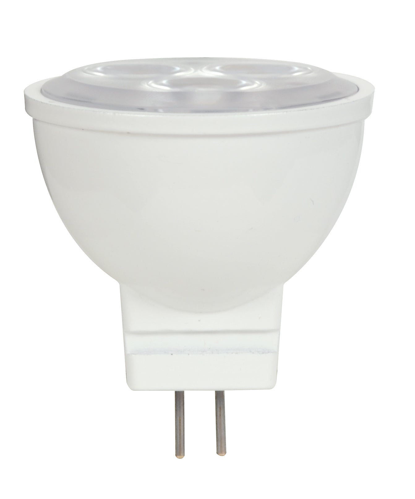 image of 3W - LED - MR11 - 3000K - 25 deg. beam spread - 25000 Average rated hours - 210 Lumens - GU4 base - 12 Volt AC/DC