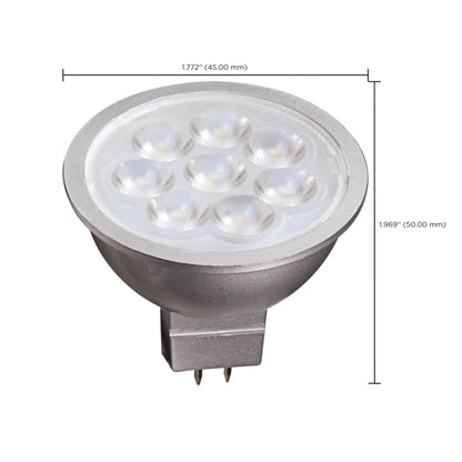 image of 6.5 Watt - LED MR16 LED - 2700K - 40 deg. Beam Angle - GU5.3 base - 12 Volt AC/DC