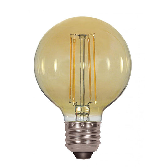 image of 4.5 Watt G25 LED - Amber - Medium base - 2000K - 380 Lumens - 120 Volt