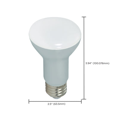 image of 6.5 Watt - LED R20 - 3000K - 107 deg. Beam Angle - Medium base - 120 Volt - Dimmable