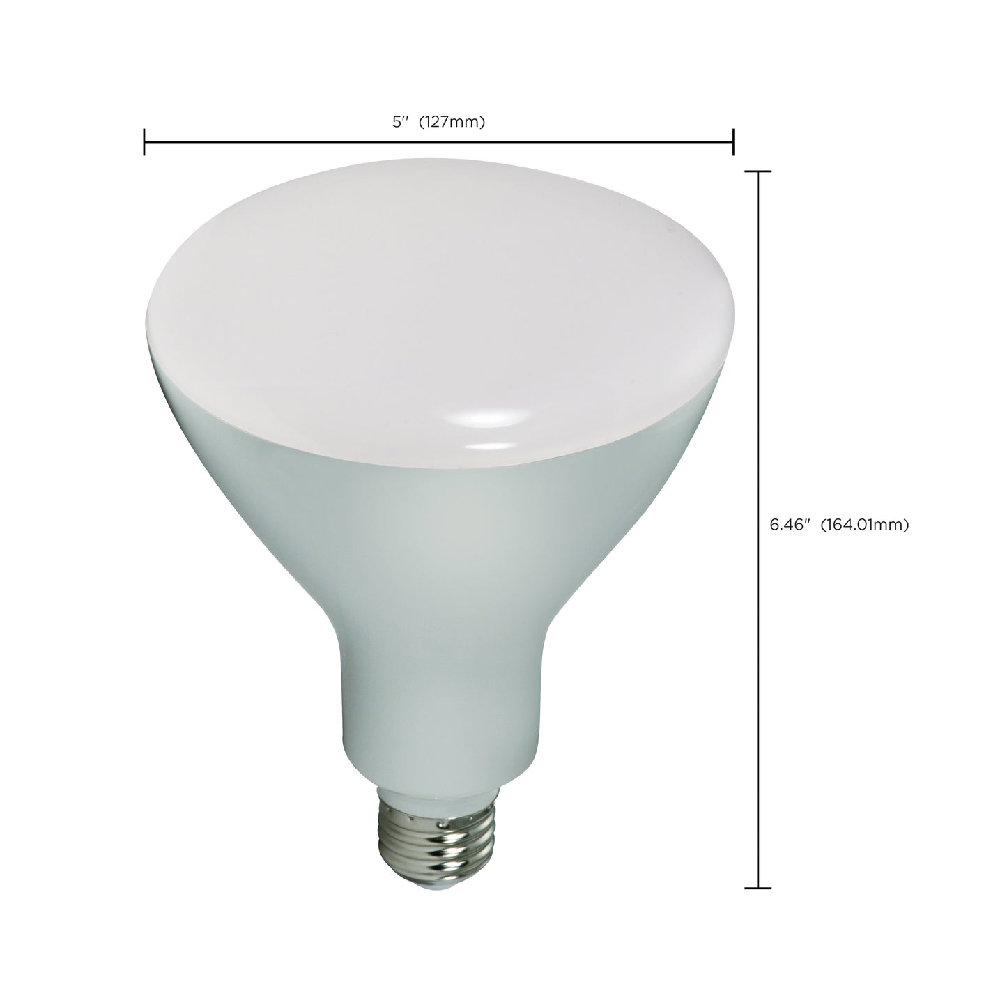 image of 16.5 Watt - LED BR40 - 2700K - 103 deg. Beam Angle - Medium base - 120 Volt - dimmable