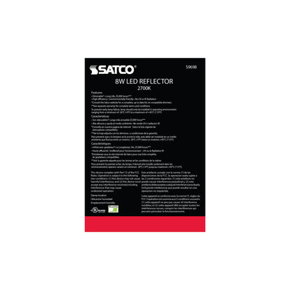 image of 8 Watt - BR30 LED - Medium base - 2700K - 105 deg. Beam Angle - 120 Volt - 2-Pack Display Pack