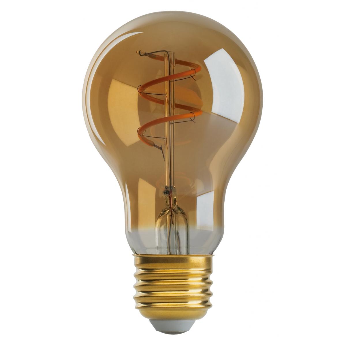 image of 4.5 Watt A19 LED - Amber - Medium base - 2000K - 260 Lumens - 120 Volt